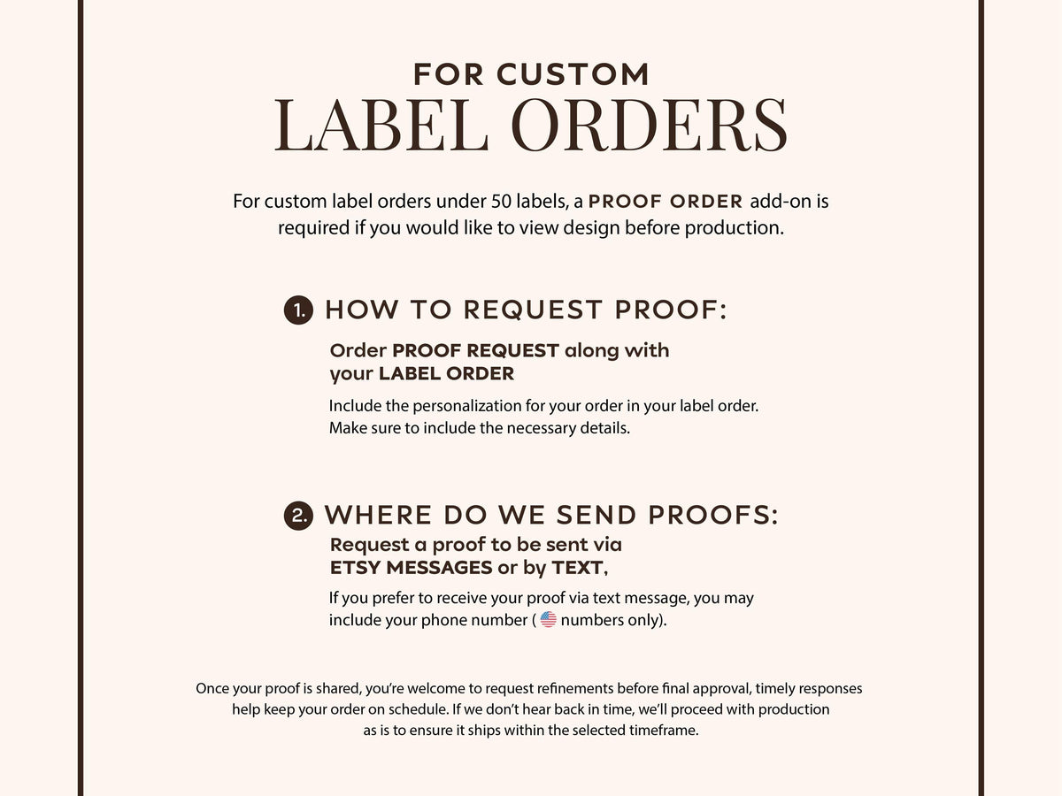 Custom His and Her Candy Label for box favors