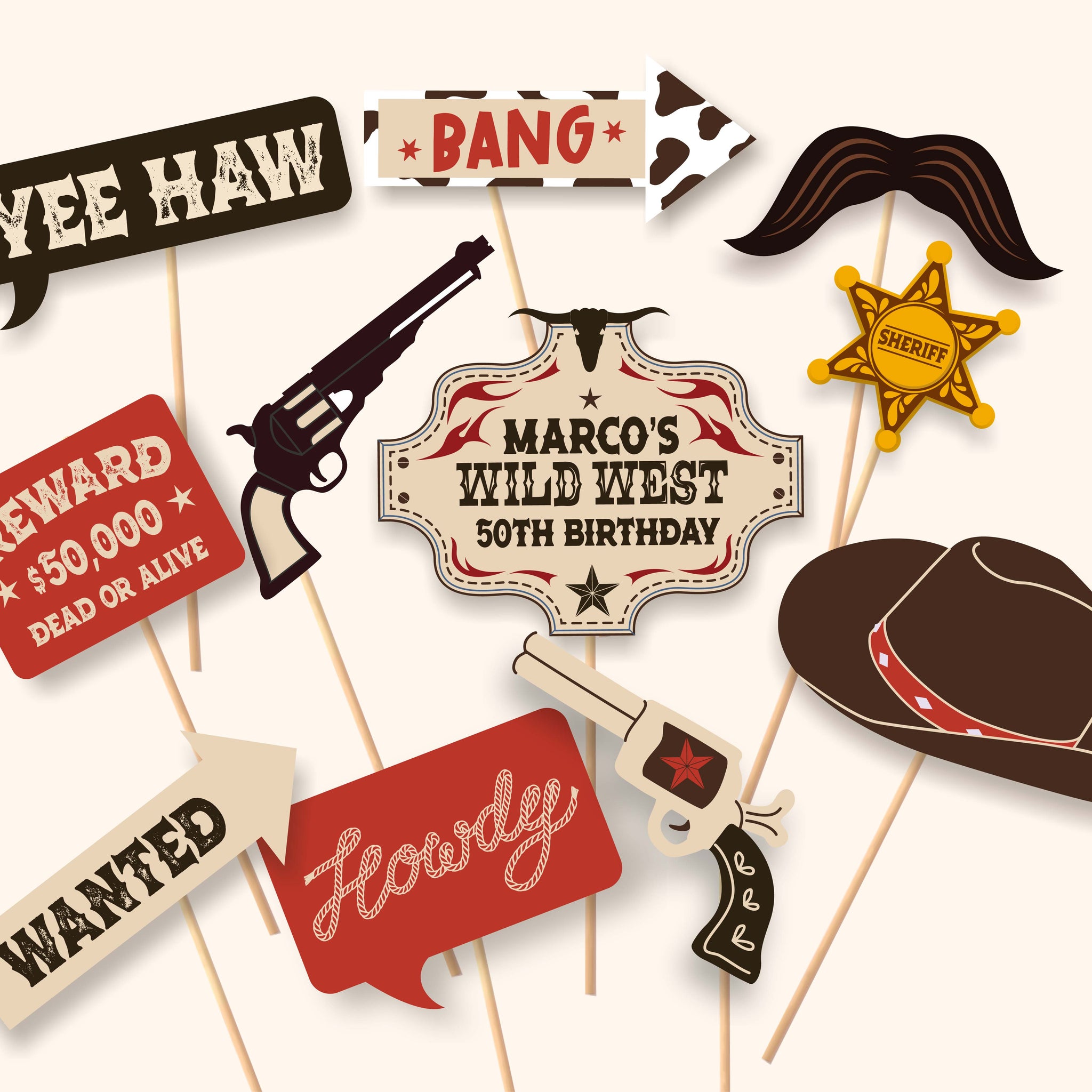 Cowboy Photo Props