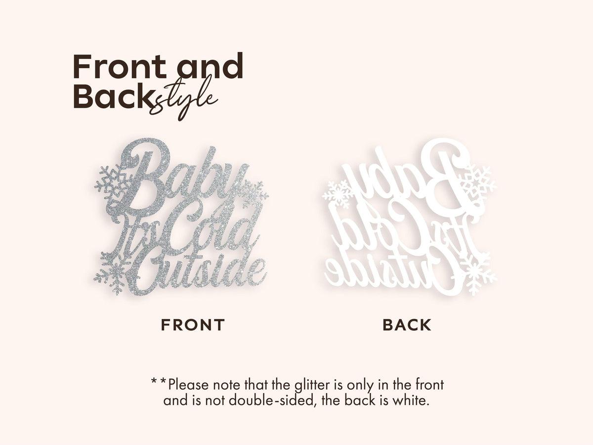 Baby It's Cold Outside Cake Topper